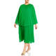 MARINA RINALDI BEADED PONCHO EMERALD 