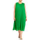 MARINA RINALDI PLEATED DRESS EMERALD