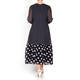 MARINA RINALDI SPOT PRINT CHIFFON DRESS