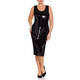 MARINA RINALDI SEQUIN DRESS BLACK