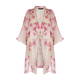 MARINA RINALDI FLORAL SILK DUSTER PINK