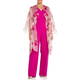 MARINA RINALDI FLORAL SILK DUSTER PINK