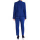 MARINA RINALDI TWEED LUREX JACKET COBALT