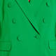 MARINA RINALDI DOUBLE-BREASTED TRIACETATE JACKET GREEN