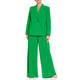 MARINA RINALDI DOUBLE-BREASTED TRIACETATE JACKET GREEN