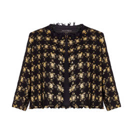 MARINA RINALDI PIED DE POULE JACKET GOLD - Plus Size Collection