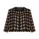 MARINA RINALDI PIED DE POULE JACKET GOLD