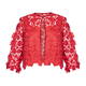 Marina Rinaldi Macramé Lace Jacket Coral