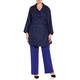 MARINA RINALDI BROCADE JACKET COBALT 