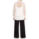 MARINA RINALDI FLORAL LACE SHIRT WHITE 