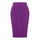 MARINA RINALDI TRIACETATE PENCIL SKIRT PURPLE