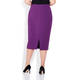 MARINA RINALDI TRIACETATE PENCIL SKIRT PURPLE