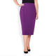 MARINA RINALDI TRIACETATE PENCIL SKIRT PURPLE