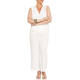 MARINA RINALDI SLEEVELESS TOP WHITE 