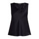 MARINA RINALDI SILK ACETATE SATIN TOP BLACK