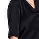 MARINA RINALDI SILK ACETATE SATIN TOP BLACK