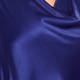 MARINA RINALDI SILK ACETATE SATIN TOP COBALT