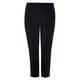 MARINA RINALDI ANKLE GRAZER TROUSER WITH CRYSTAL DETAIL BLACK