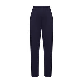 MARINA RINALDI SATIN TROUSERS NAVY - Plus Size Collection