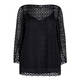 MARINA RINALDI CROCHET TUNIC BLACK