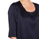 MARINA RINALDI SATIN TOP NAVY