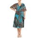 MARINA RINALDI PAISLEY DRESS TURQUOISE