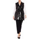 MARINA RINALDI PATENT GILET BLACK