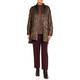 MARINA RINALDI GOLD AND BORDEAUX BROCADE JACKET