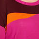 MARINA RINALDI ABSTRACT INTARSIA KNITTED TUNIC FUCHSIA 