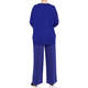 MARINA RINALDI ABSTRACT INTARSIA KNITTED TUNIC COBALT 