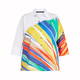 MARINA RINALDI COTTON RAINBOW PRINT SHIRT