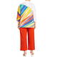 MARINA RINALDI COTTON RAINBOW PRINT SHIRT
