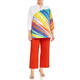 MARINA RINALDI COTTON RAINBOW PRINT SHIRT