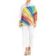 MARINA RINALDI COTTON RAINBOW PRINT SHIRT