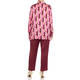 MARINA RINALDI GEOMETRIC PRINT SHIRT FUCHSIA