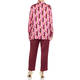 MARINA RINALDI GEOMETRIC PRINT SHIRT FUCHSIA