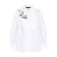 MARINA RINALDI JEWEL EMBELLISHED SHIRT WHITE