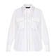 MARINA RINALDI DIAMANTE EMBELLISHED WHITE SHIRT