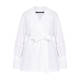 MARINA RINALDI COTTON WRAP SHIRT WHITE 