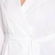 MARINA RINALDI COTTON WRAP SHIRT WHITE 