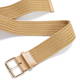 MARINA RINALDI ELASTICATED WOVEN CAMEL BELT