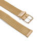 MARINA RINALDI ELASTICATED WOVEN CAMEL BELT