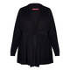 MARINA RINALDI FLUID SEQUIN BLACK CARDIGAN BLACK