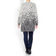 MARINA RINALDI WOOL BLEND CARDIGAN GREY