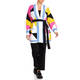 MARINA RINALDI INTARSIA CARDIGAN MULTI-COLOUR