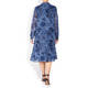 MARINA RINALDI PRINT DRESS NAVY