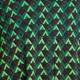 MARINA RINALDI STRETCH JERSEY CHEVRON DRESS GREEN