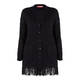 MARINA RINALDI ALPACA BLEND CARDIGAN BLACK