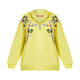 MARINA RINALDI EMBELLISHED COTTON HOODY LIME