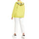 MARINA RINALDI EMBELLISHED COTTON HOODY LIME
